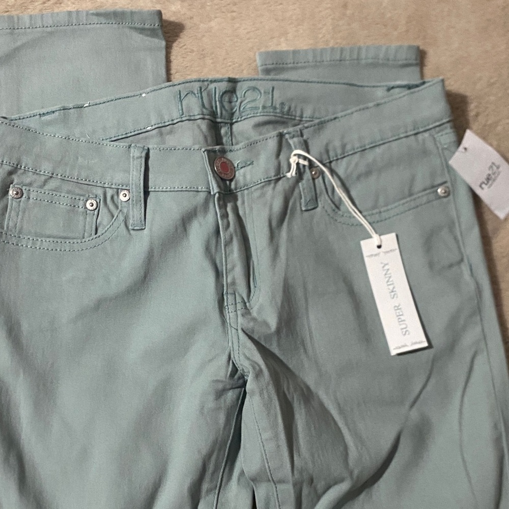 Rue21 Aqua Super Skinny Jeans